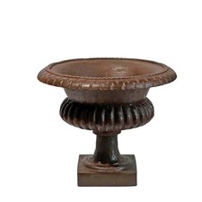 Vase médicis fonte à godrons