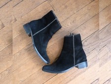 ? Bottines en Daim Noir- Pointure 37- Elite