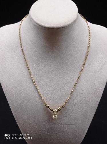 Collier sautoir chaine perle