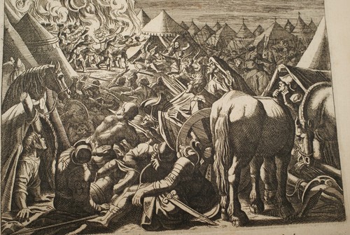 Gravure sur cuivre defaite des - cuivre,