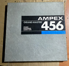 Ampex 456 Bande Magnétique Audio 1/2" / 27 cm Bobine Aluminium Métal + Boîte