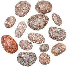 Galets porphyre impérial rouge - 2 à 5 cm - Lot de 4