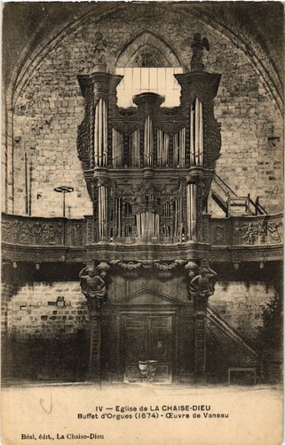 Cpa église chaise - de, chaise-dieu