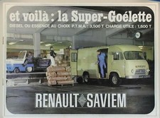 prospectus brochure Renault Saviem Super-Goélette camionnette prospekt fourgon