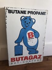 Plaque Publicitaire Butagaz  Double Face En Tôle 