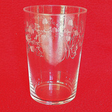 Ancien verre gobelet cristal