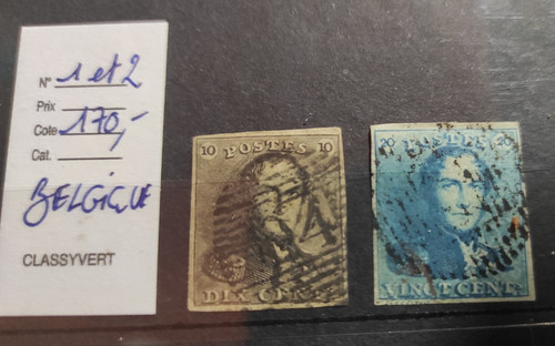 Timbres classique belgique - timbres, de