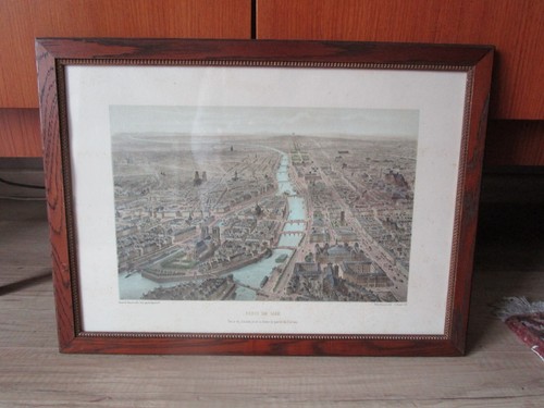 Ancienne litho gravure paris - ancienne, litho/gravure