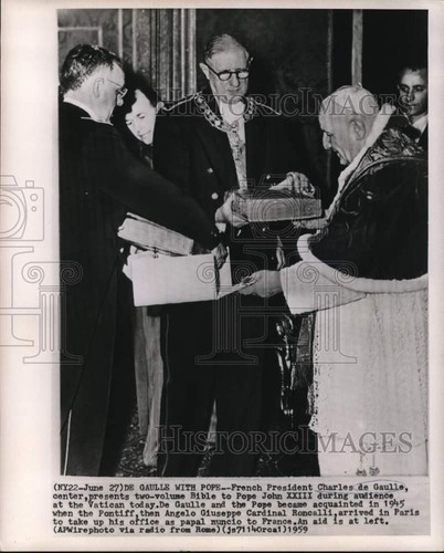 1959 press photo president - press,