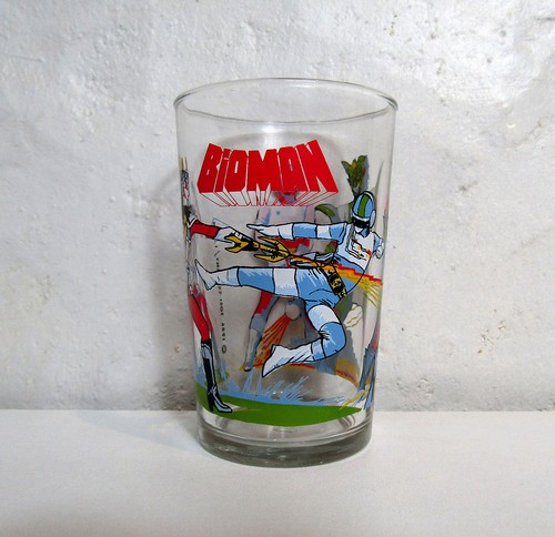 Verre moutarde bioman - verre,