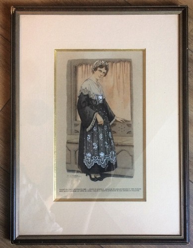 Gravure avec rehauts lhuer - gravure,