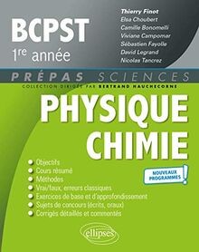 Physique chimie bcpst1 - bcpst1, de
