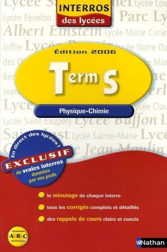 Physique chimie terminale - terminale, s