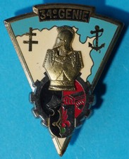 Insigne du 34° Régiment du Génie