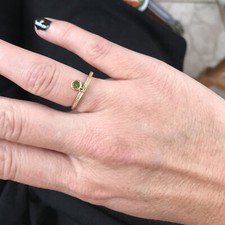 Bague anneau pampille