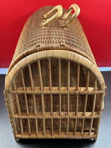 Panier cage osier - /rotin, de