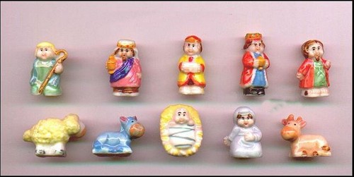 Crèche porcelaine set mini - 10,