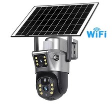 Caméra Surveillance Solaire Extérieure PTZ Sans Fil WiFi 7800mAh Sécurité Maison