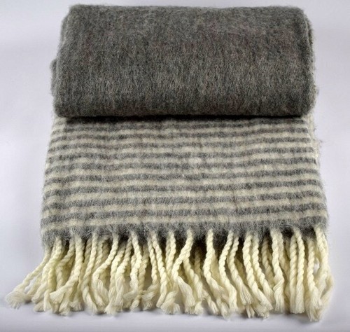 Couverture gris canapé - gris,