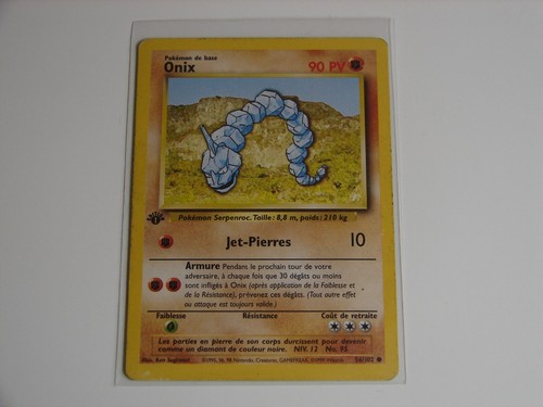 Carte pokemon onix set base - carte,