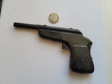 Jouet ancien pistolet en tôle enfant miniature 16,7 cm vintage