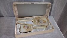 Coffret vintage nécessaire de coiffure.Miroir+brosse+peigne