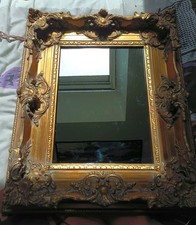 Miroir ancien bois - miroir,