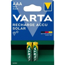 [56733 101 402] VARTA Lot de 2 piles rechargeables Varta Accu Solar type AAA ...