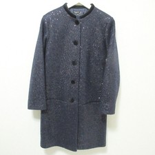 agnes b. sequin no-collar coat