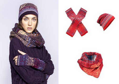 Ivko écharpe bonnet gants - bonnet,