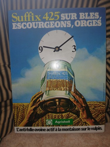 Pendule publicitaire shell - pendule,