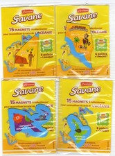 **   Lot  4  magnets  Savane (Brossard)  " OCEANIE  "   **