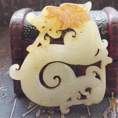 China natural old jade carving - jade,