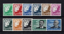 GERMANY YVERT AIR MAIL 43-53 " EAGLE EARTH GLOBE SET 11 STAMPS 1934" MNH VF J091