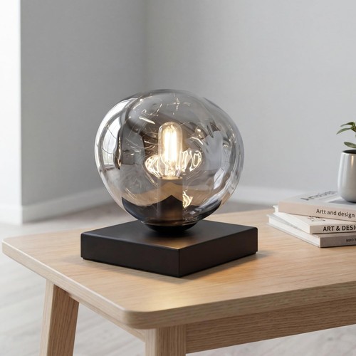 Lampe table verre - de,