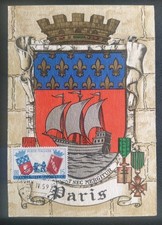 Carte Maximum Premier Jour Timbre Italie N° 784 Jumelage Paris Rome 1959