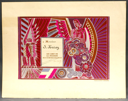 Lithographie diplôme par