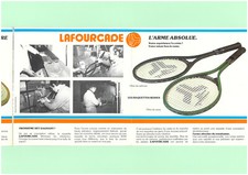 Publicité Dépliant Publicitaire Raquette Tennis Lafourcade Sac 1980