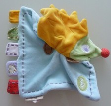 F6. DOUDOU PLAT HERISSON PIOUPIOU ET MERVEILLES BLEU JAUNE VERT ROUGE - NEUF *