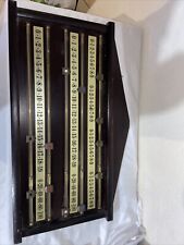 A4  VINTAGE SNOOKER BILLARD TABLEAU DE SCORE COMPTEUR DE POINT BOIS / MÉTAL 70CM