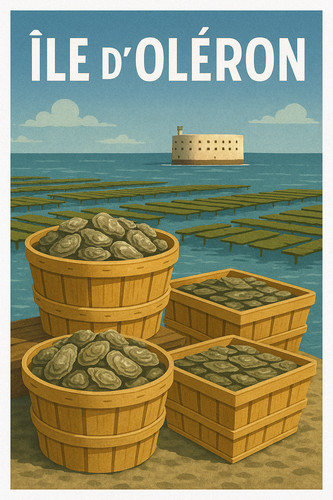 Affiche poster ile oleron - d,