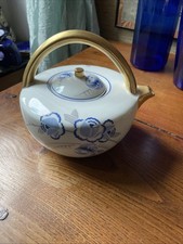 Théière en  Porcelaine de Limoges  de Charles Ahrenfeldt  Vintage Art Déco