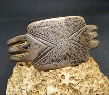 140g Bracelet Touareg Argent Bijou Cheville Ancien Maroc Antique Silver Bangle