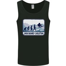 Snowboard Évolution Drôle Snowboarder Hommes Débardeur