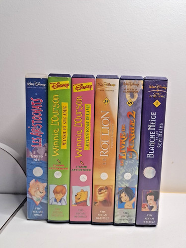 Walt disney six vidéo - disney, k7