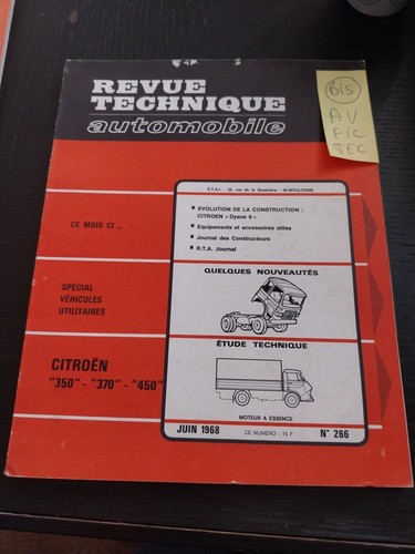 Revue technique citroen - citroen, 350