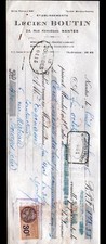 NANTES (44) FOURNITURES ACCESSOIRES CHAUFFAGE SANITAIRE "Lucien BOUTIN" en 1926