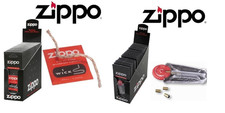 Lot 6 Pierres Silex +  Mèche Zippo Original Kit D'Entretient Pour Briquet Zippo