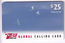 AMERIQUE TELECARTE / PHONECARD .. ILES BERMUDES 25$ TBI OISEAU SEA BIRD +N°