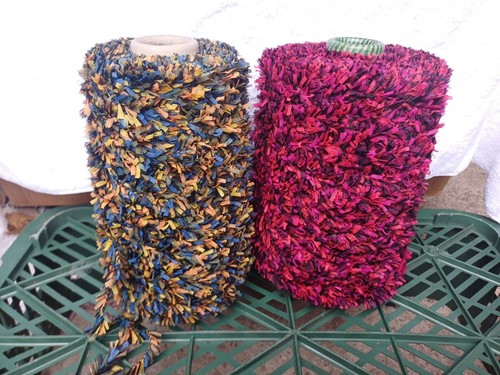 Lot fil tricoter fantaisie - fil,